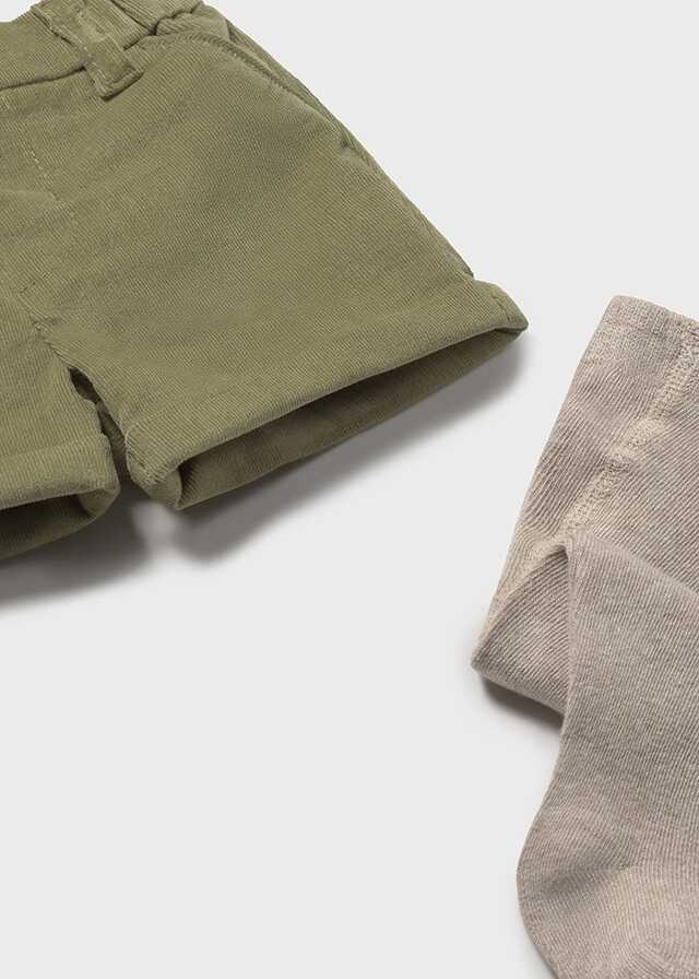 Conj. pantalon corto leotardo