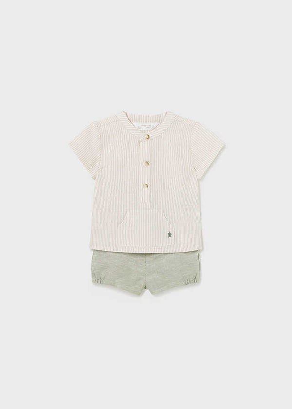 Conj. pantalon corto y camisa