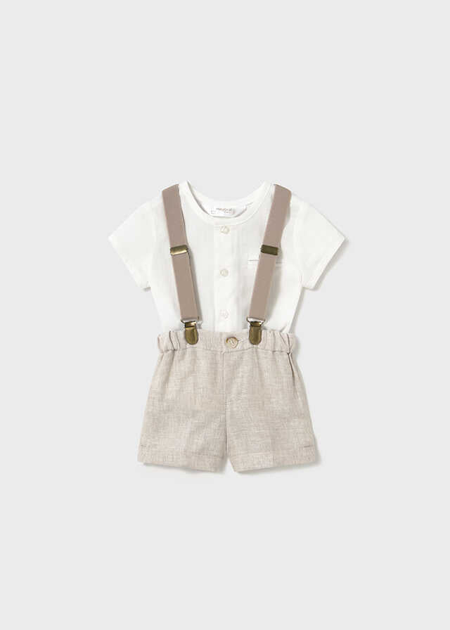 Conj. pantalon corto y camisa