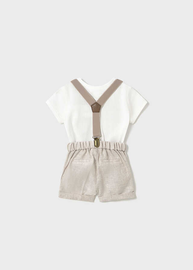 Conj. pantalon corto y camisa
