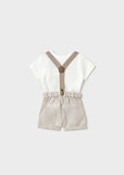 Conj. pantalon corto y camisa