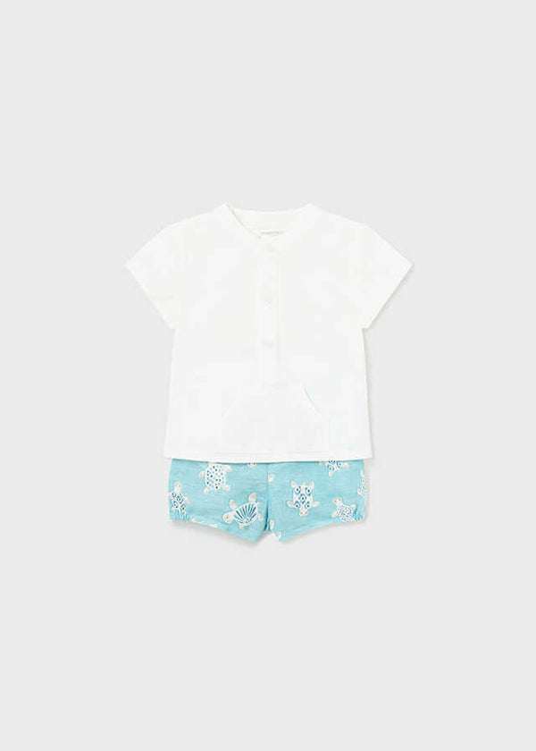 Conj. pantalon corto y camisa