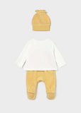 Conj. polaina gorro tundosado