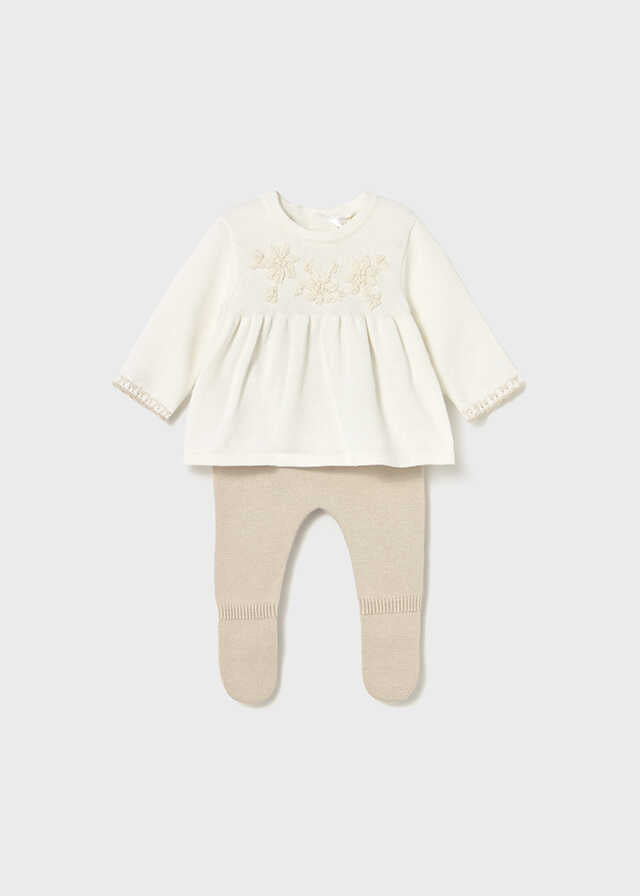 Conj. polaina tricot