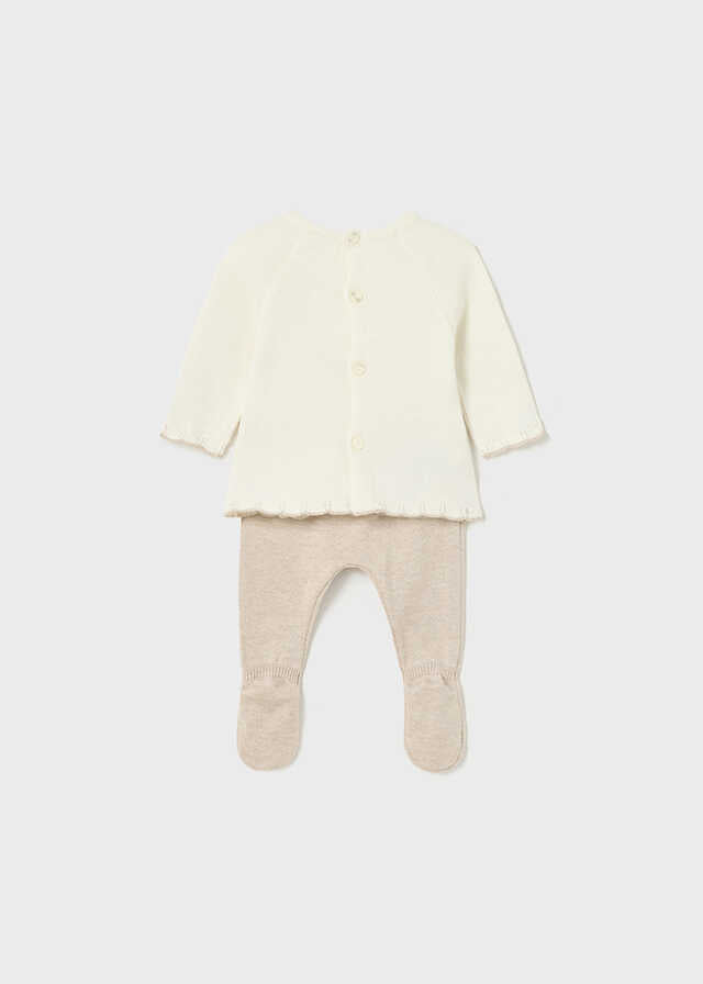 Conj. polaina tricot
