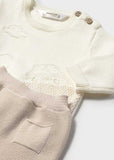 Conj. polaina tricot