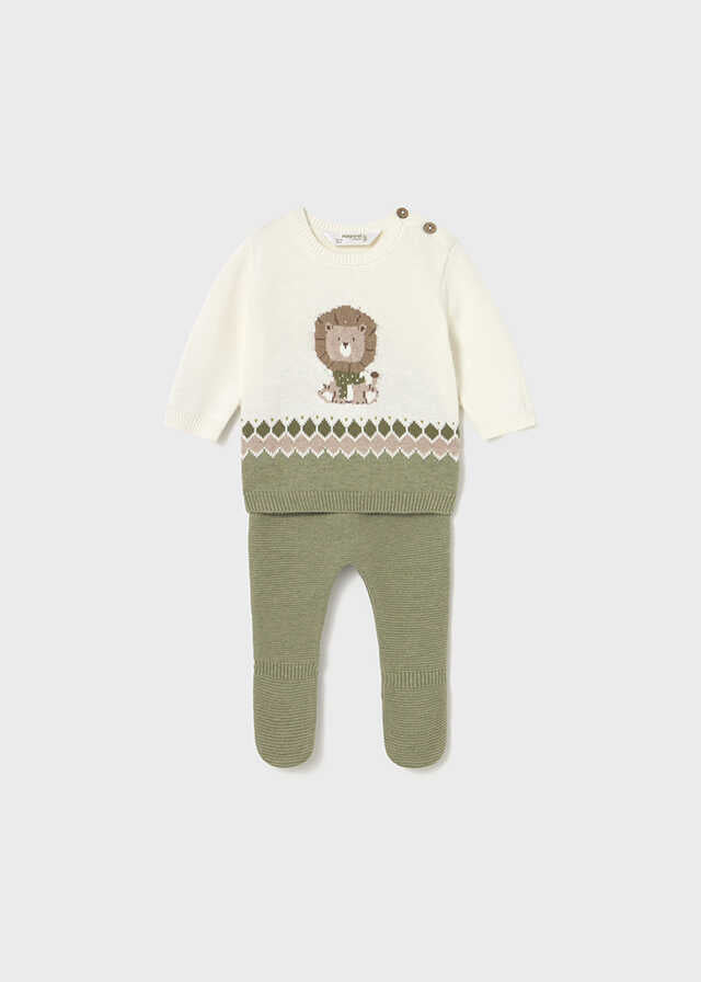 Conj. polaina tricot