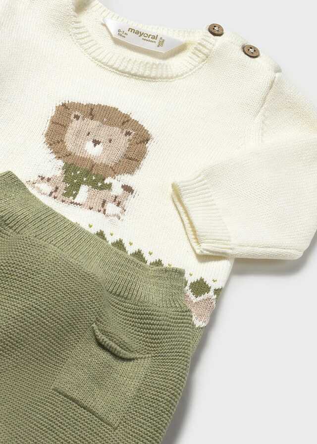Conj. polaina tricot
