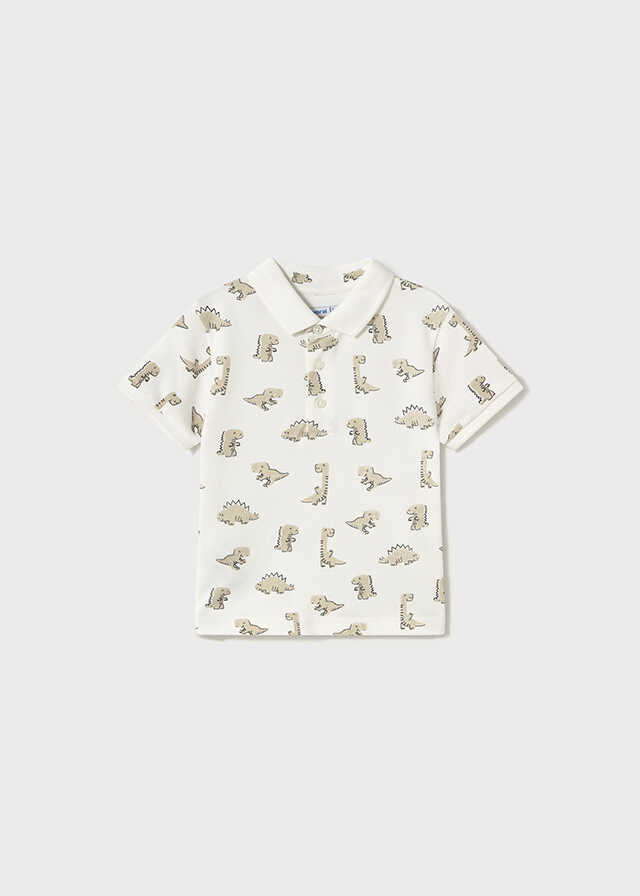Conj. Polo m/c estampado y Bermuda tirantes