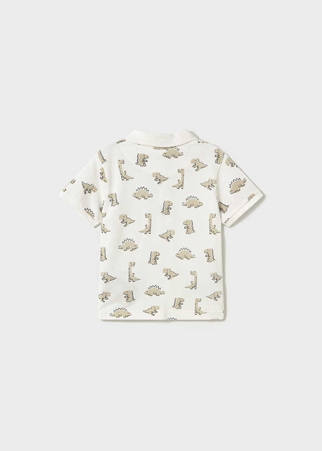 Conj. Polo m/c estampado y Bermuda tirantes