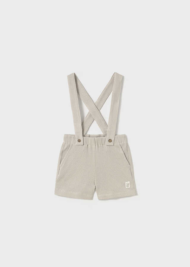 Conj. Polo m/c estampado y Bermuda tirantes