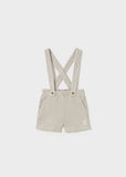 Conj. Polo m/c estampado y Bermuda tirantes