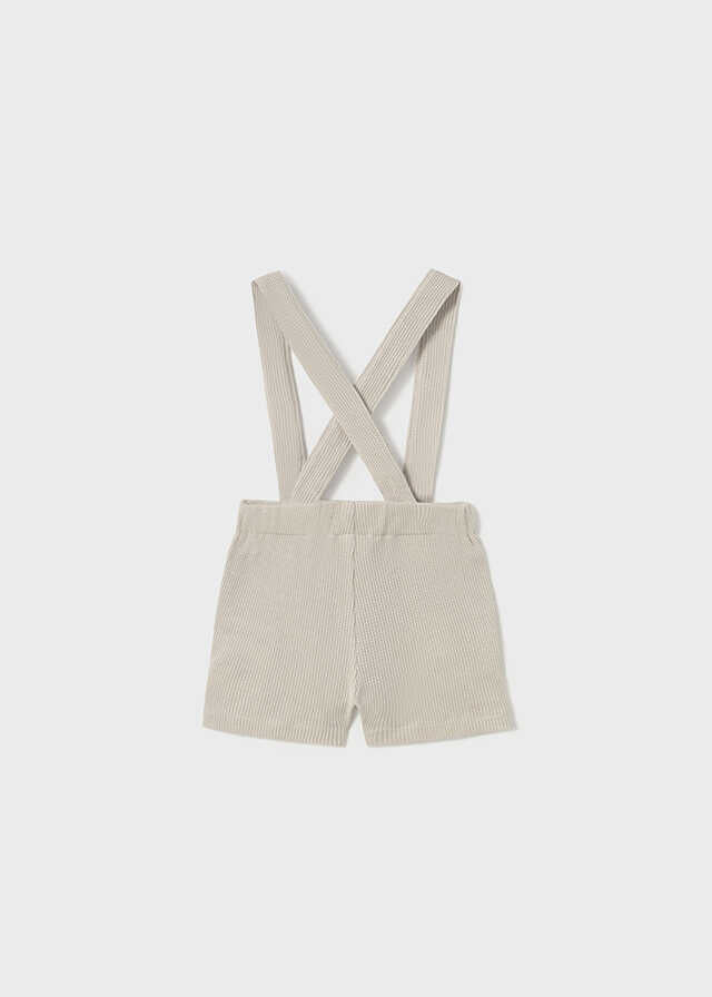 Conj. Polo m/c estampado y Bermuda tirantes