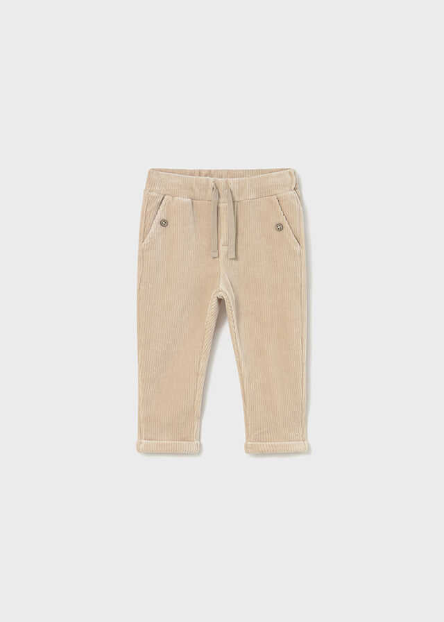 Conj. Pullover capucha y Pantalon punto pana