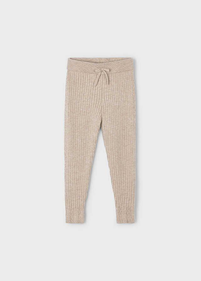 Conj. Pullover combinado borrego y Leggings malla