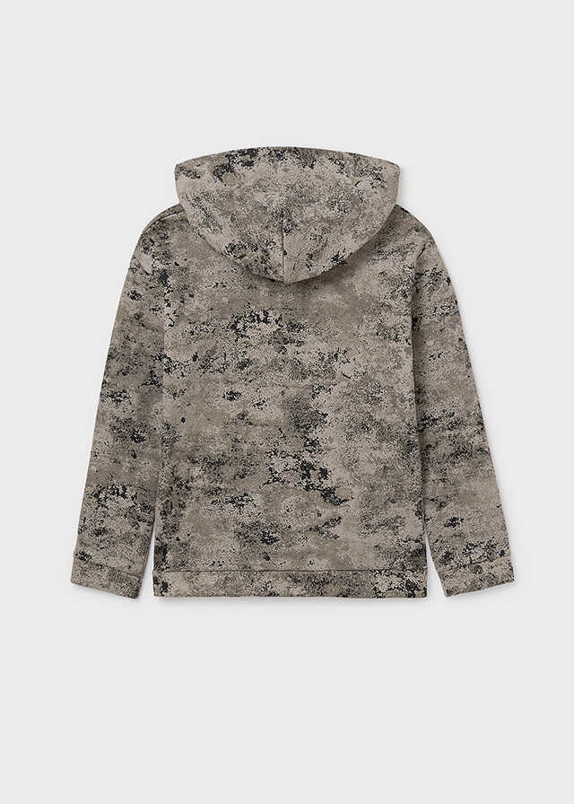 Conj. Pullover estampado y Pantalon contraste plana