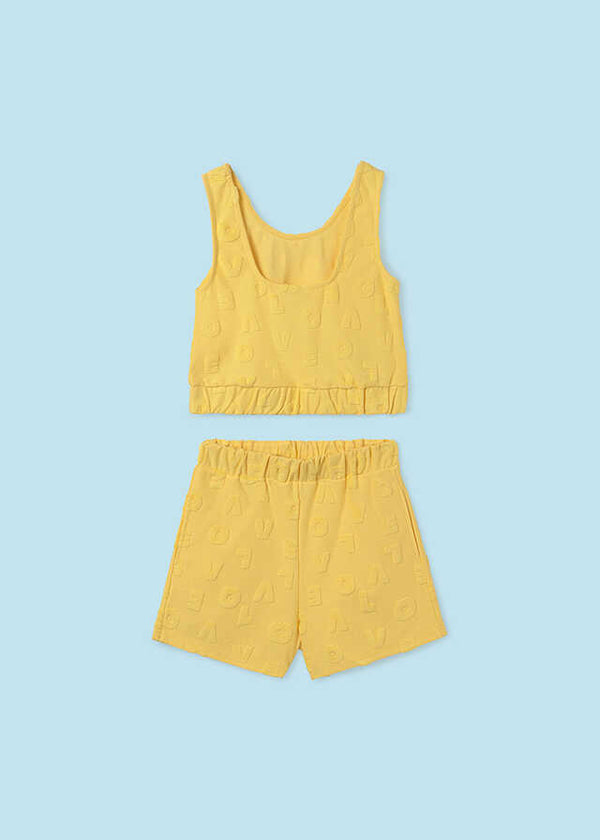 Conj. short punto toalla