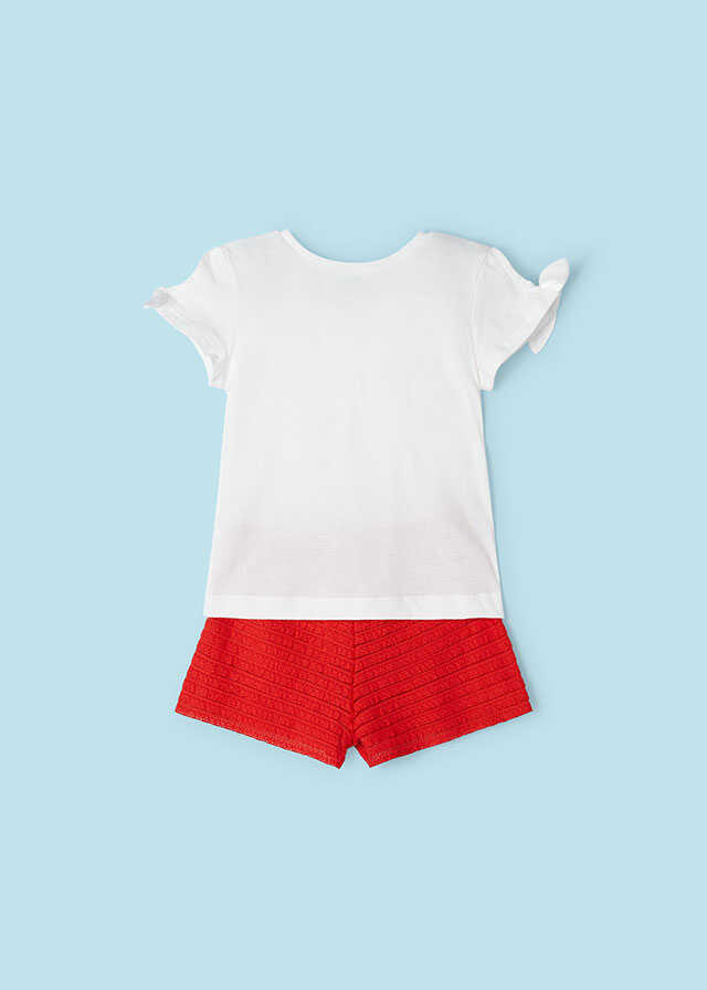 Conj. short volantes