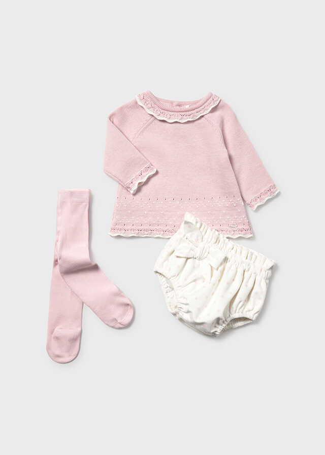 Conj. short y leotardo tricot