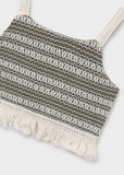 Conj. Top crochet y Pantalon largo punto calado