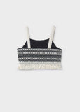 Conj. Top crochet y Pantalon largo punto calado