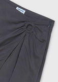 Conj. Top lazo asimetrico y Falda pantalon arandela