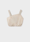 Conj. Top lazo asimetrico y Falda pantalon arandela