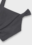 Conj. Top lazo asimetrico y Falda pantalon arandela