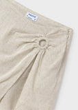 Conj. Top lazo asimetrico y Falda pantalon arandela