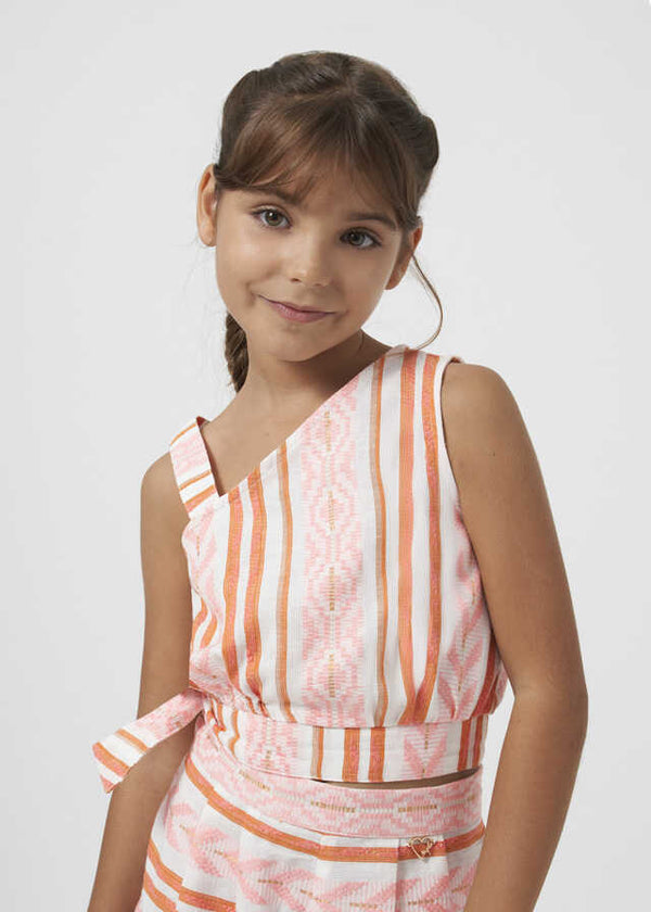 Conj. Top y Pantalon corto jacquard