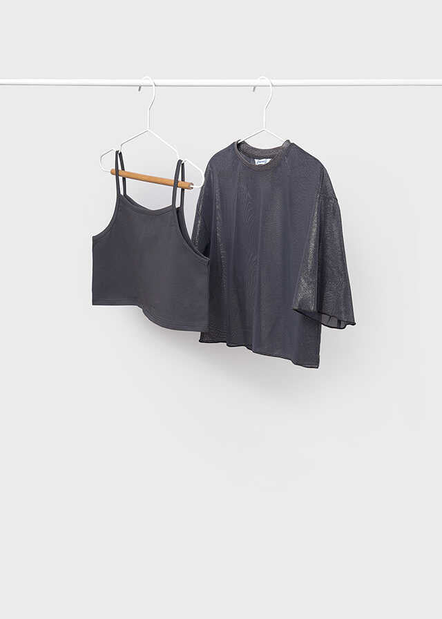 Conj. twin set tul