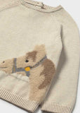 Jersey intarsia animal