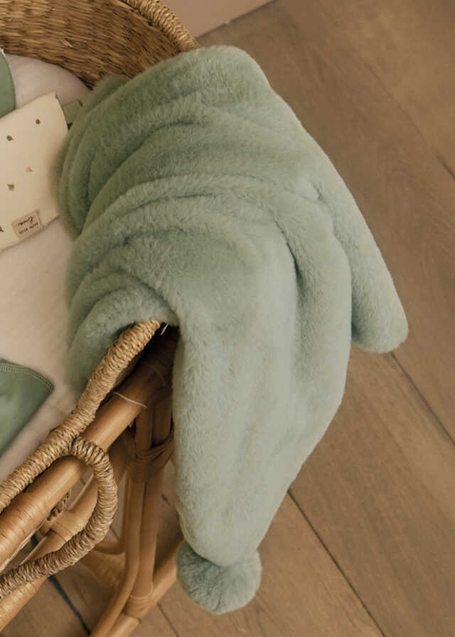 Manta pelo pom pom