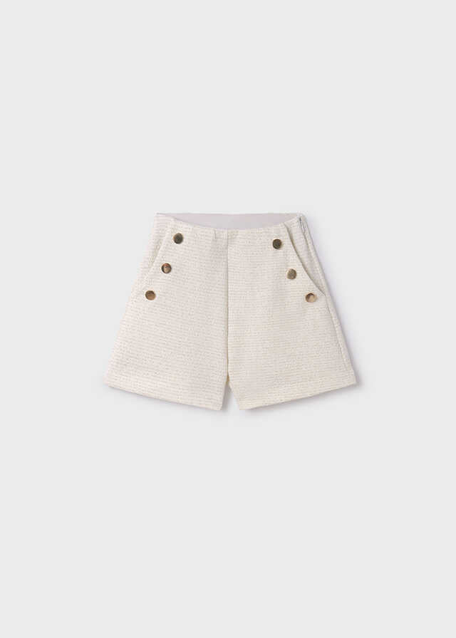 Pantalon corto punto tweed