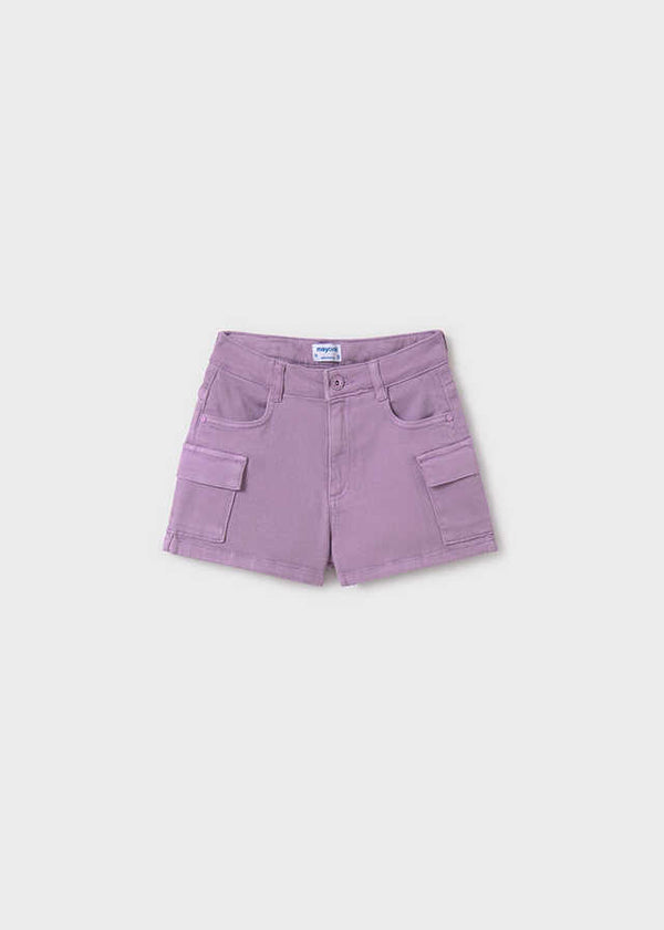 Pantalon corto sarga cargo