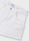 Pantalon corto sarga cargo