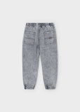 Pantalon denim parachute