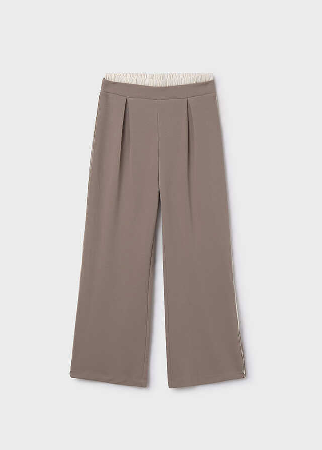Pantalon largo doble cintura