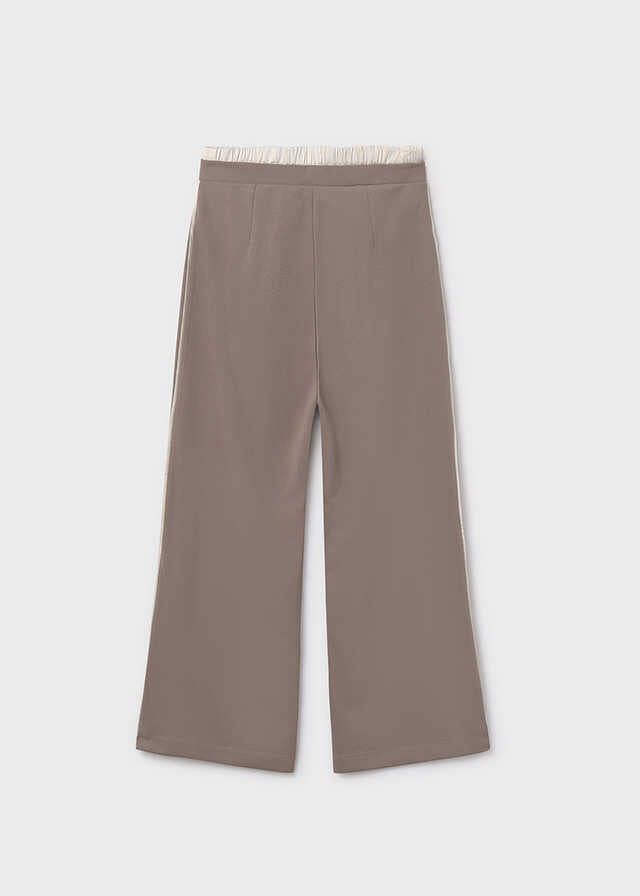 Pantalon largo doble cintura