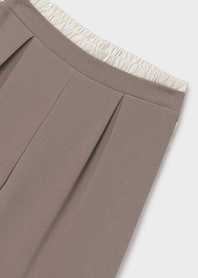 Pantalon largo doble cintura