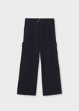 Pantalon largo fluido cargo