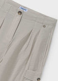 Pantalon largo fluido cargo