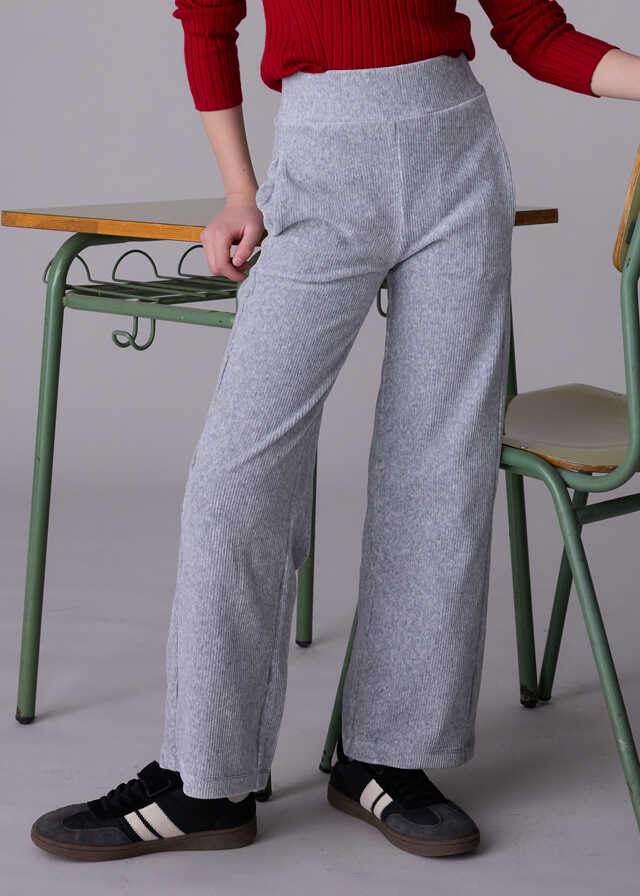 Pantalon largo punto pana