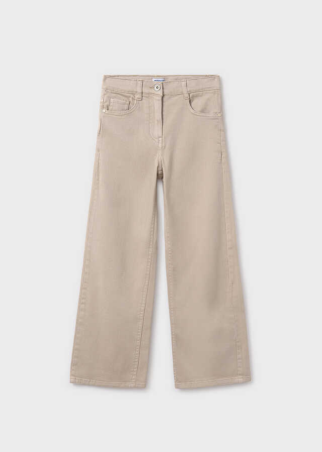 Pantalon largo sarga