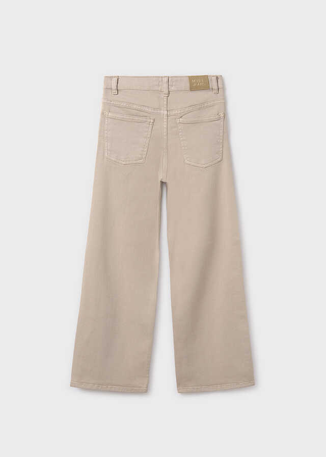 Pantalon largo sarga