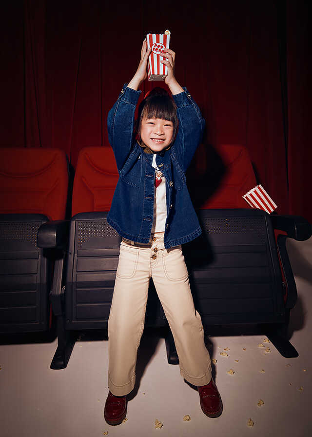 Pantalon sarga marine