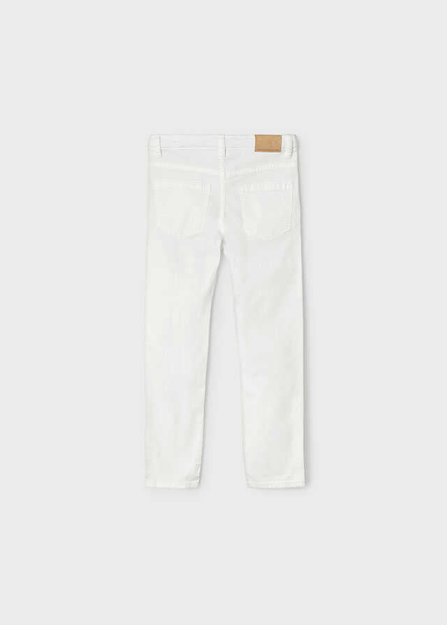 Pantalon sarga slim fit basic