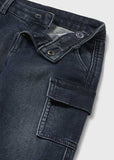 Pantalon soft denim cargo