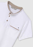 Polo m/c contraste c/mao