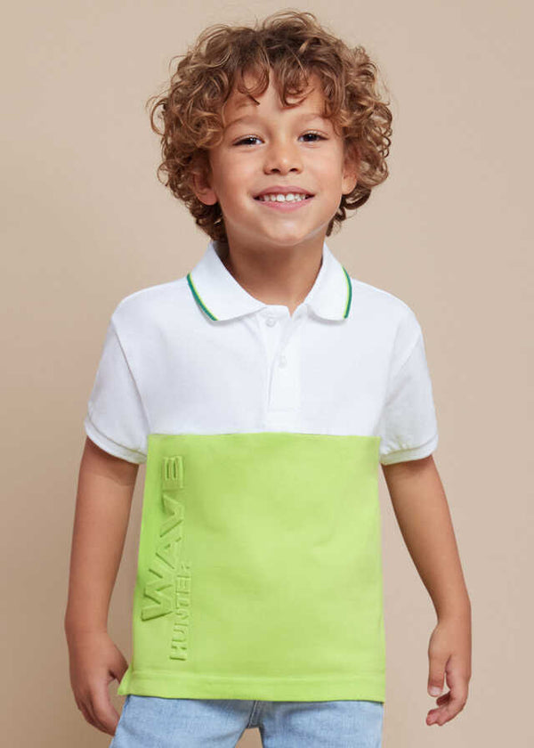 Polo m/c embossed